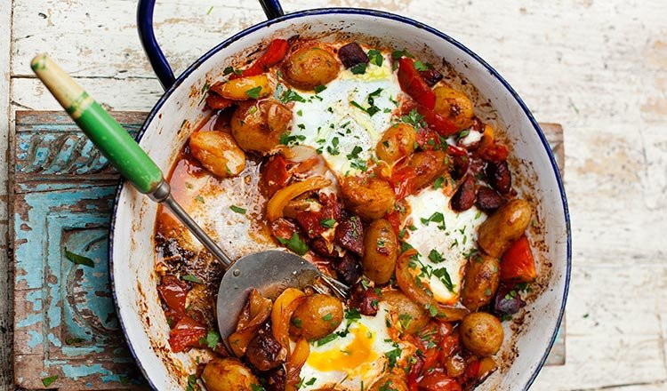 Jamie Oliver's One-pan
Huevos Rancheros