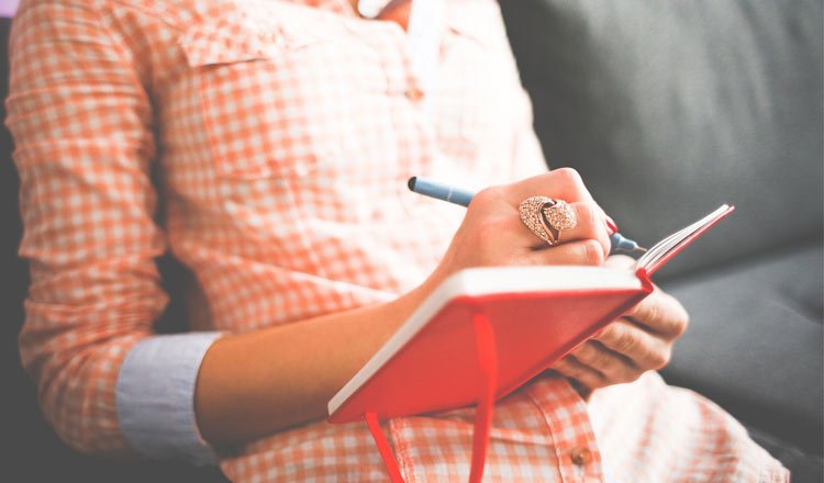 Write down what your grateful for each morning