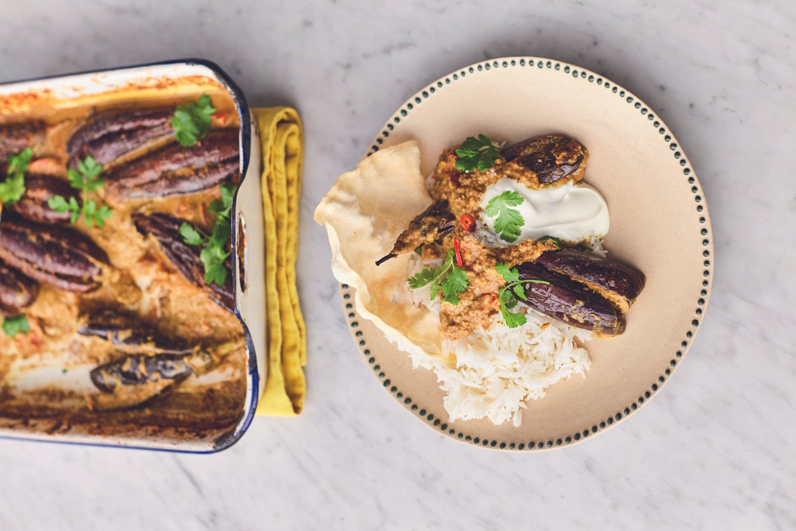 Jamie Oliver's Delicious Vegan Recipe: Stuffed Curried Aubergines