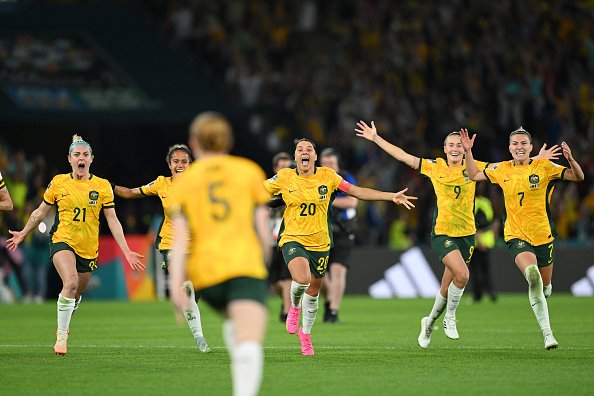 Final match between Australia and France at Brisbane Stadium on August 12, 2023 in Brisbane, Australia. (Photo by Quinn Rooney/Getty Images )
