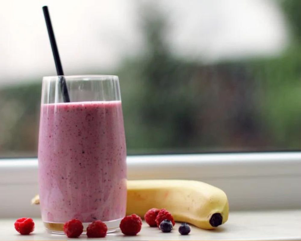 Tea infused berry smoothie