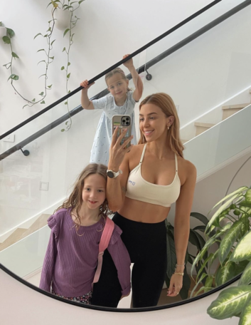 Steph Pase and her kids