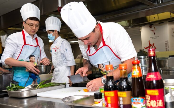 MasterChef finalist Declan Cleary and Wilson Lam, Senior Business Development Manager, Sales & marketing, APAC, Oceania, Lee Kum Kee